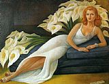 Diego Rivera - Portrait of Natasha Zakolkowa Gelman painting